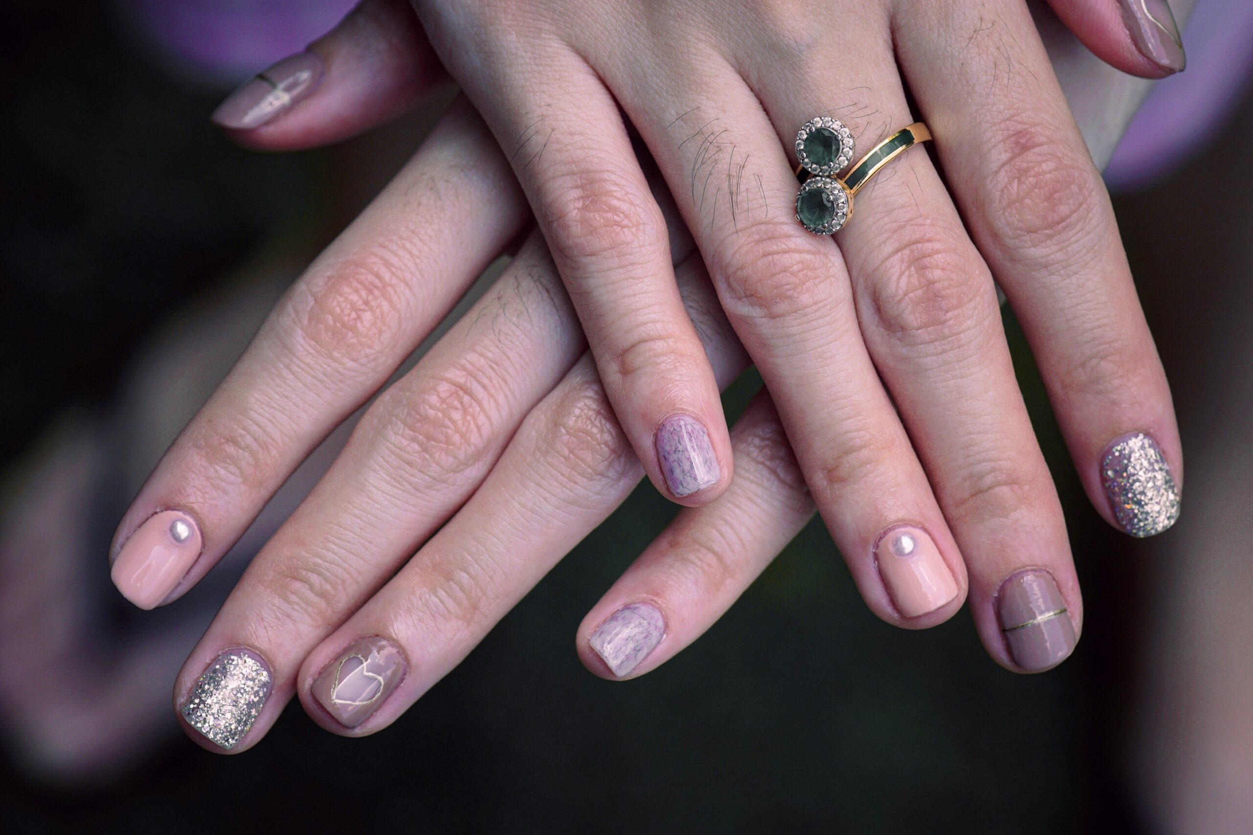Before and After images showing improved nail grooming with rechargeable clippers