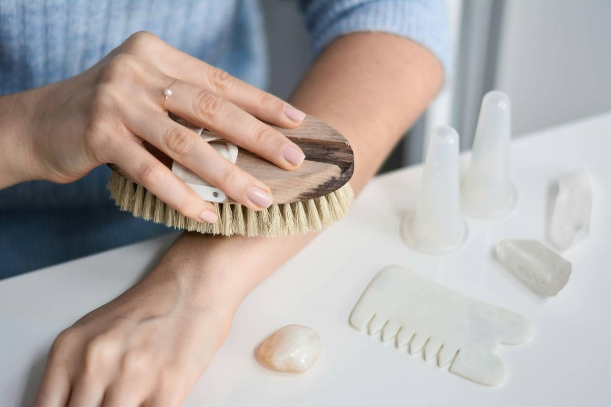 Infographic showing statistics on nail care habits
