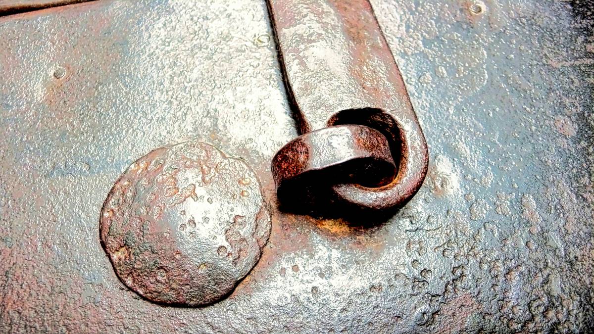 Rusted nail clippers shown as a cautionary tale.